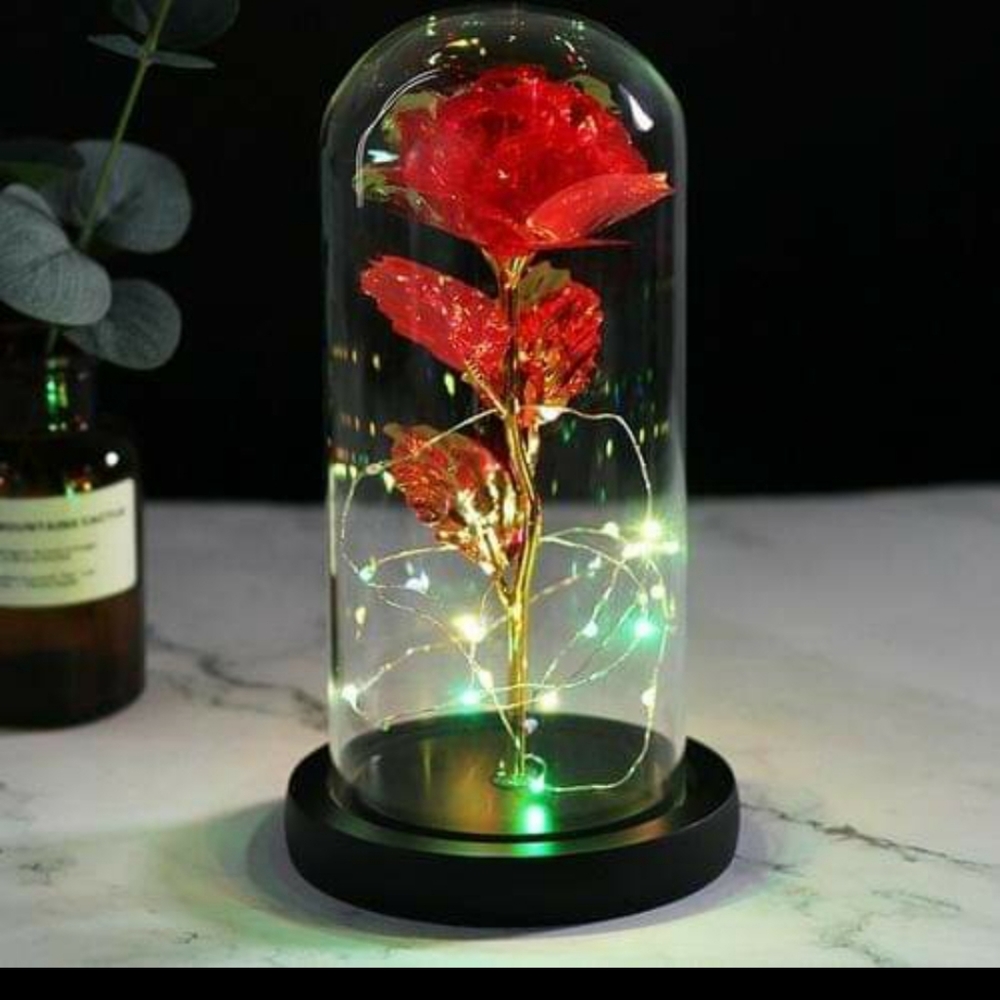 Red galaxy rose led